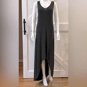 Mossimo Womens Charcoal Gray Sleeveless Scoop Neck Maxi Dress Size L
